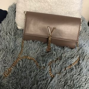 Authentic Valentino Taupe Crossbody/Clutch